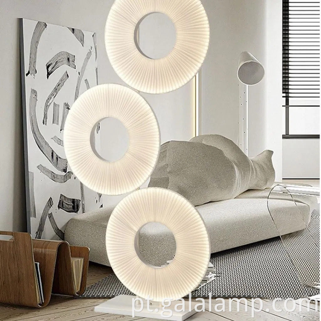 Lâmpada de piso de tecido de luxo para iluminação de sala criativa personalizada